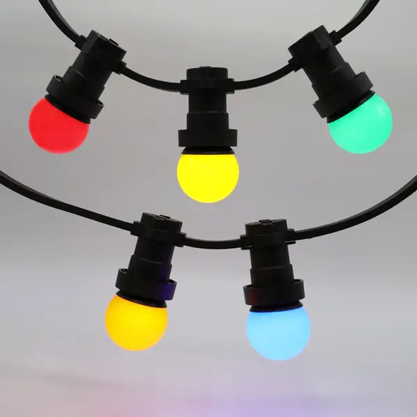 Komplett ljusslinga med 5 färger LED-lampor