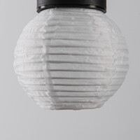 Solcellslykta Soleni – solcellsdriven hängande lampa av vitt nylon
