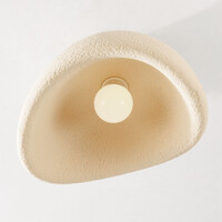 Wabi sabi-taklampa Concrete Aura 40 x 28 cm i sandbeige