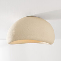 Wabi sabi-taklampa Stone Craft med steneffekt 48 x 38 cm - sandbeige