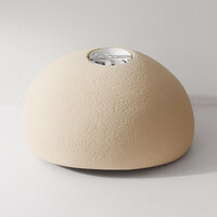 Wabi sabi-taklampa Stone Craft med steneffekt 48 x 38 cm - sandbeige