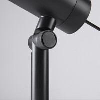 Set om 6 moderna, vinkelbara trädgårdsspotlights med fjärrkontroll – svart med dimbar LED