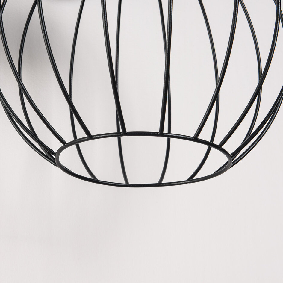 Designad utomhusvägglampa Eclipsa - svart med integrerad LED
