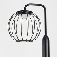 Modern stående utomhuslampa Eclipso - svart med integrerad LED