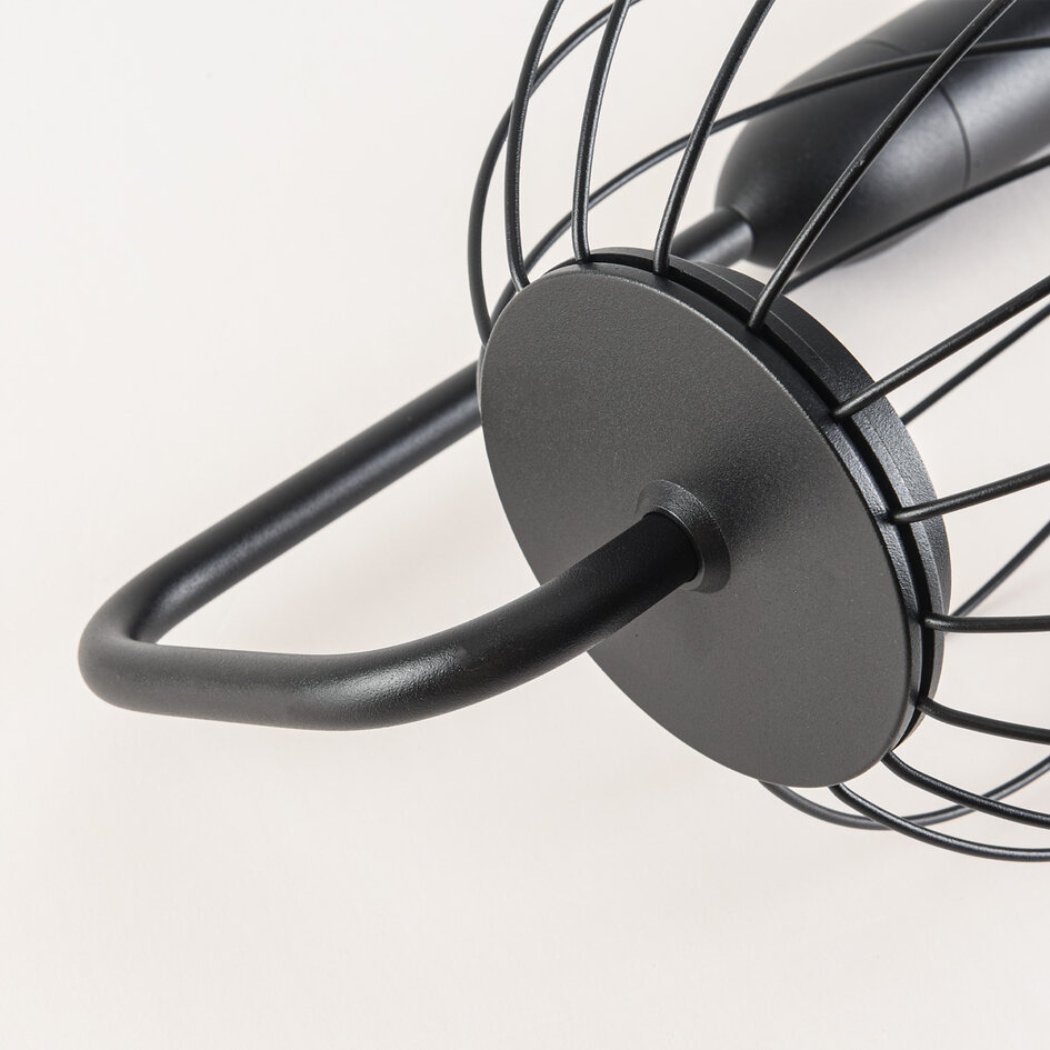 Modern stående utomhuslampa Eclipso - svart med integrerad LED
