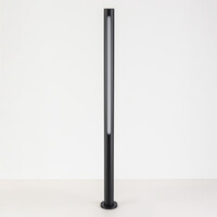 Stående utomhuslampa Corten - 90 cm svart med integrerad LED