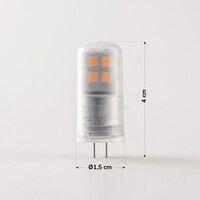 G4 LED-lampa dimbar, matt 2,1 watt (2700K)