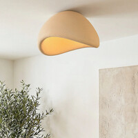 Wabi sabi-taklampa Concrete Aura 60 cm - ljus karamellfärgad steneffekt