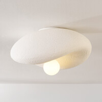 Wabi Sabi taklampa Kawa med vit steneffekt - 41 cm