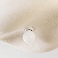 Wabi sabi-taklampa Kawa med vit steneffekt - 60 cm