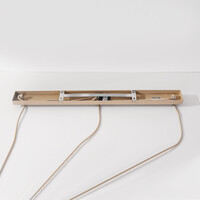 3-ljus taklampa Nudee med beige metallskärmar