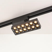 20W skenspot 1-fas Varo med integrerade LED i 3000K eller 4000K - svart