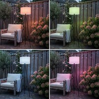 Solcellsdriven stående utomhuslampa Vitae - 147 cm