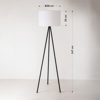 Solcellsdriven stående utomhuslampa Vitae - 147 cm
