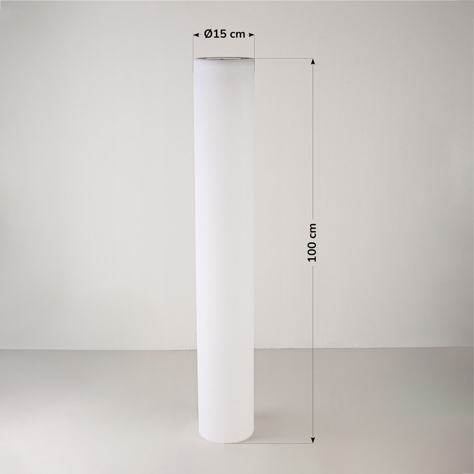 Solcellsdriven stående lampa Veris med justerbara färger - 100 cm
