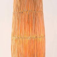 Golvlampa Plecta av handgjort raffiapapper - 140 cm