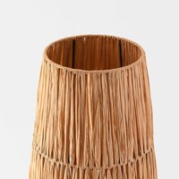 Golvlampa Plecta av handgjort raffiapapper - 140 cm