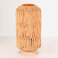 Bordslampa Arena av raffiapapper - beige