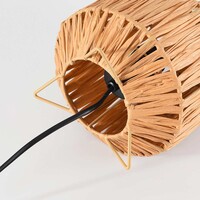 Bordslampa Arena av raffiapapper - beige