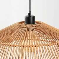 Boho-pendellampa Serra - handflätad i naturell