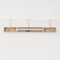 Pendellampa Orza med tre lampor - beige linne