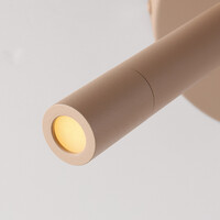 Taklampa Dora - beige med tre justerbara spotlights