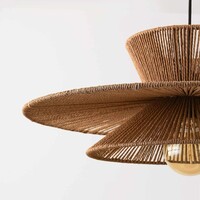 Pendellampa Ikera Ø60 cm - naturell flätad