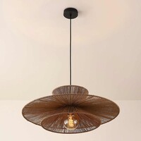Pendellampa Ikera Ø60 cm - naturell flätad