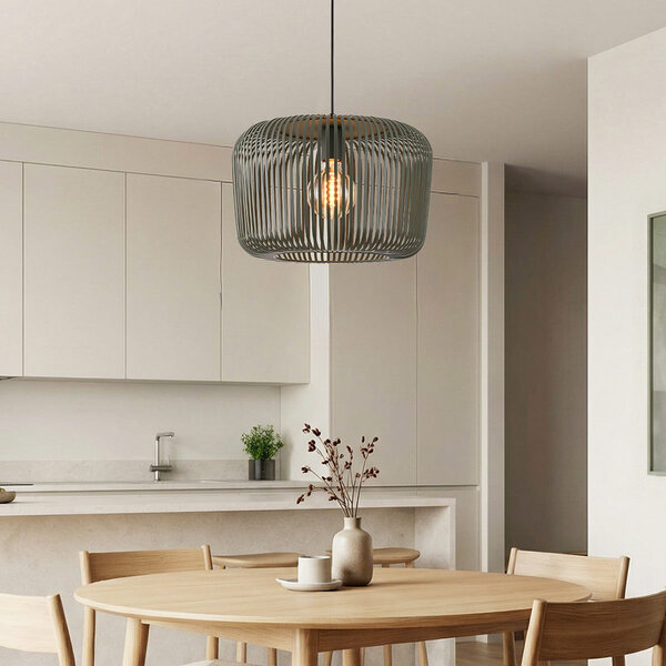 Taklampa Viro i grön metall – Ø38 cm