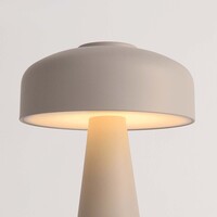 Uppladdningsbar svamplampa Soma med touchdimmer och ställbar färgtemperatur - taupe