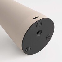 Uppladdningsbar svamplampa Soma med touchdimmer och ställbar färgtemperatur - taupe