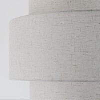 Golvlampa Zhuo med linneskärm - beige