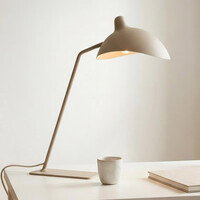Bordslampa Virello med ställbar skärm - sandbeige