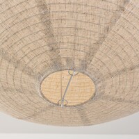 Pendellampa Amare Ø60 cm - beige med rund linneskärm
