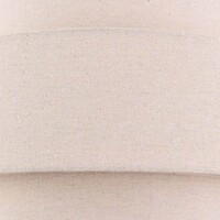 Pendellampa Corra - beige med skiktad linneskärm