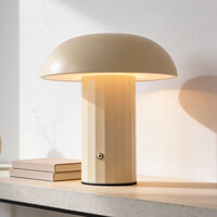 Sladdlös bordslampa Noma med dimbart och ställbart ljus - beige