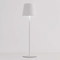 Sladdlös bordslampa Silo med dimbart och ställbart ljus - vit