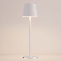 Sladdlös bordslampa Silo med dimbart och ställbart ljus - vit