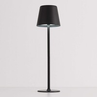 Sladdlös bordslampa Silo med dimbart och ställbart ljus - svart