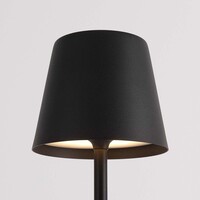 Sladdlös bordslampa Silo med dimbart och ställbart ljus - svart