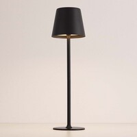 Sladdlös bordslampa Silo med dimbart och ställbart ljus - svart