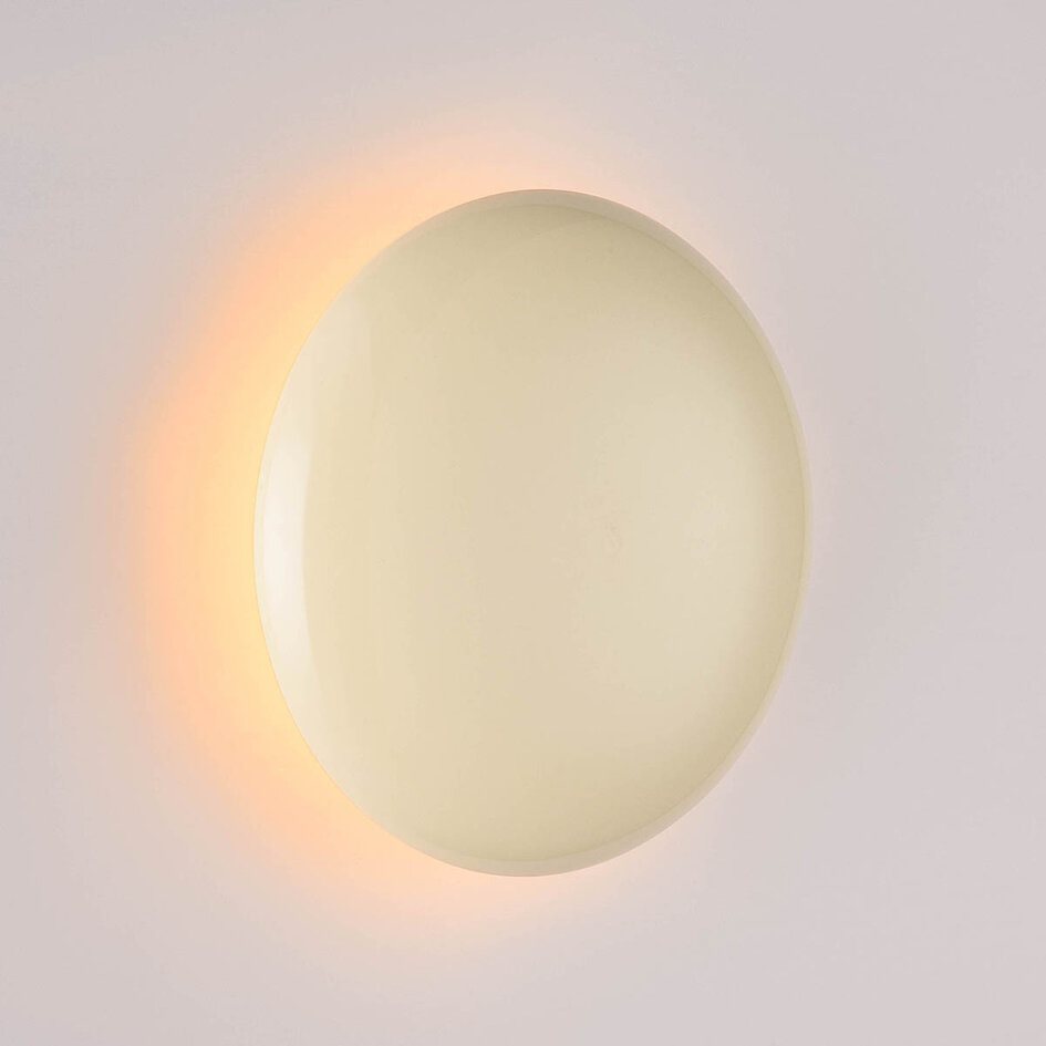 Uppladdningsbar bordslampa Ariso med touchdimmer och ställbart ljus - creme