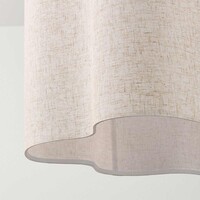 Pendellampa Hiras Ø40 cm - beige med linneskärm