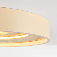 3-stegs dimbar taklampa Cercul med integrerad LED och steneffekt i beige