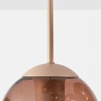 Taklampa Carat med ombre-glas i beige