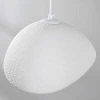3-ljus Wabi Sabi taklampa Shibui med vit steneffekt - 3 x 30 cm