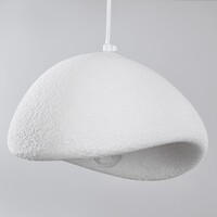 Wabi sabi-pendellampa Shibui med tre lampor och vit steneffekt - 3 x 30 cm