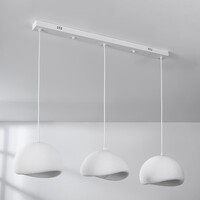 3-ljus Wabi Sabi taklampa Shibui med vit steneffekt - 3 x 30 cm