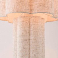Bordslampa Hiko av linne - beige