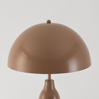 Design golvlampa Mura varm taupe i metall